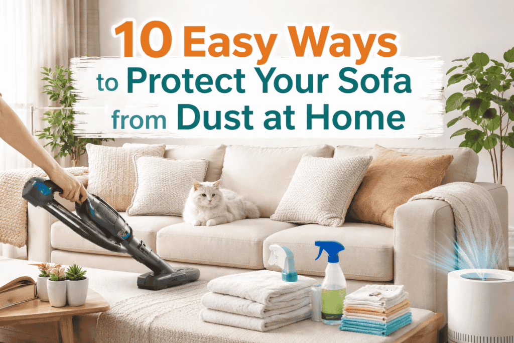 10 Easy Ways to Protect Your Sofa from Dust at Home