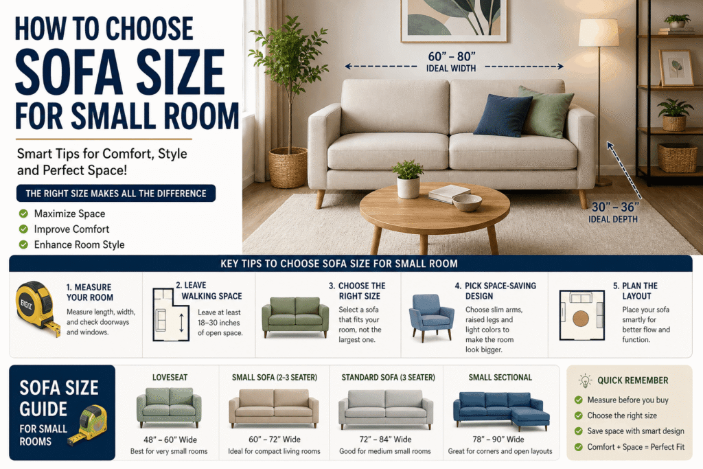 How to Choose Sofa Size for Small Room