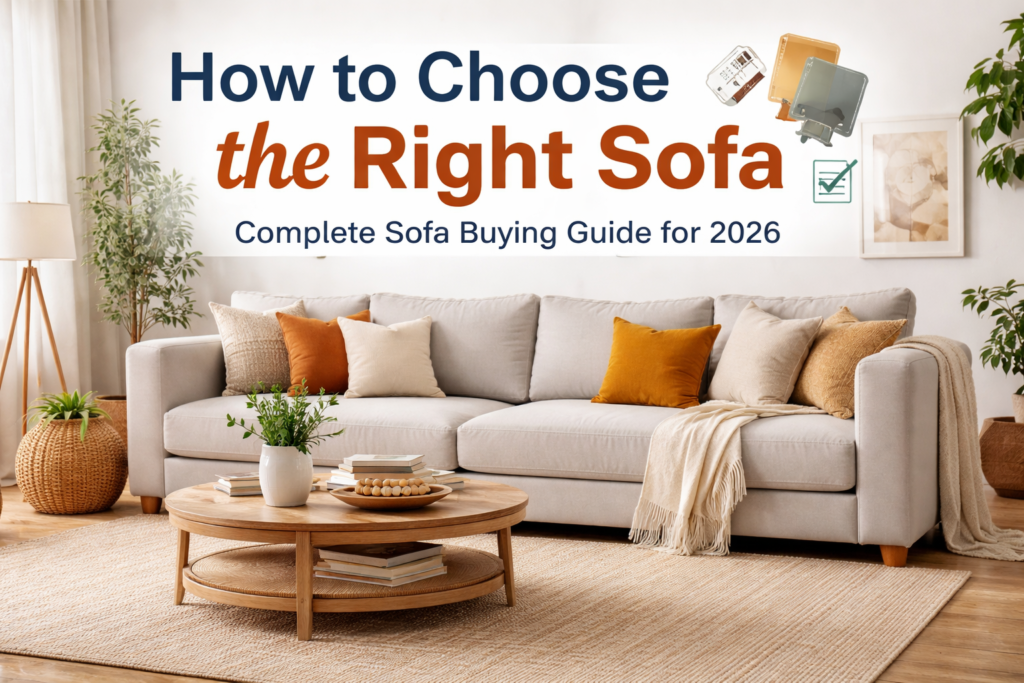 How to Choose the Right Sofa (Complete Sofa Buying Guide for 2026)