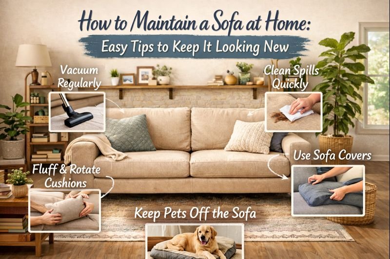 How to Maintain a Sofa at Home: Easy Tips to Keep It Looking New