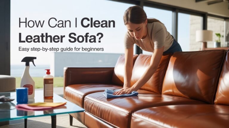 how can i clean leather sofa