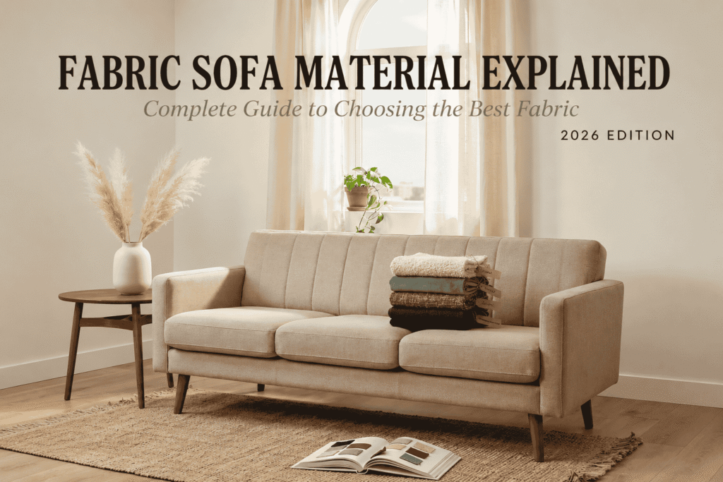 Fabric Sofa Material Explained Complete Guide to Choosing the Best Fabric (2026)