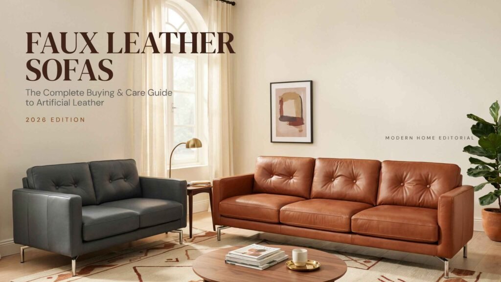 Faux Leather Sofas Complete Buying and Care Guide