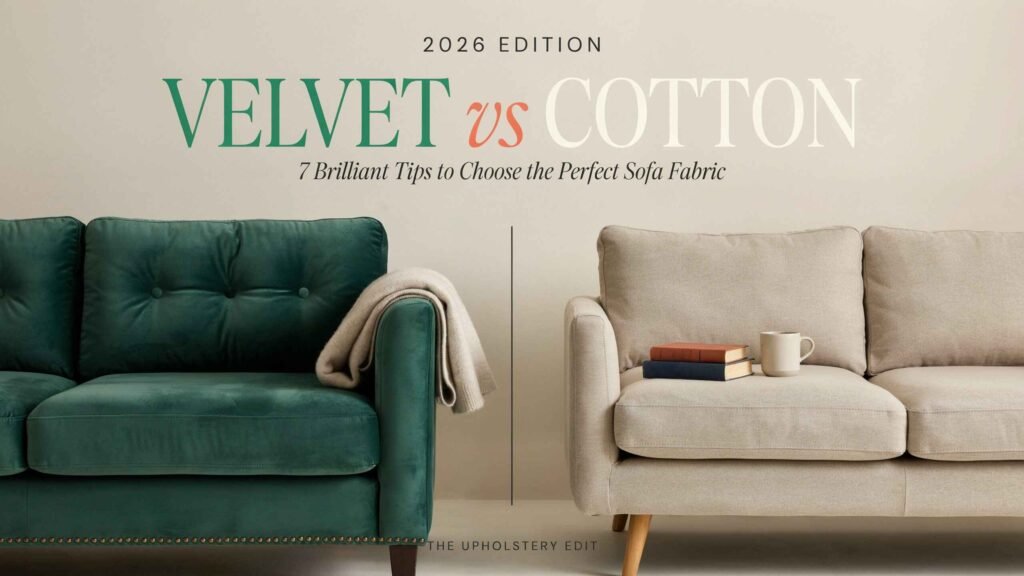 Velvet vs Cotton: 7 brilliant tips to choose the perfect sofa fabric