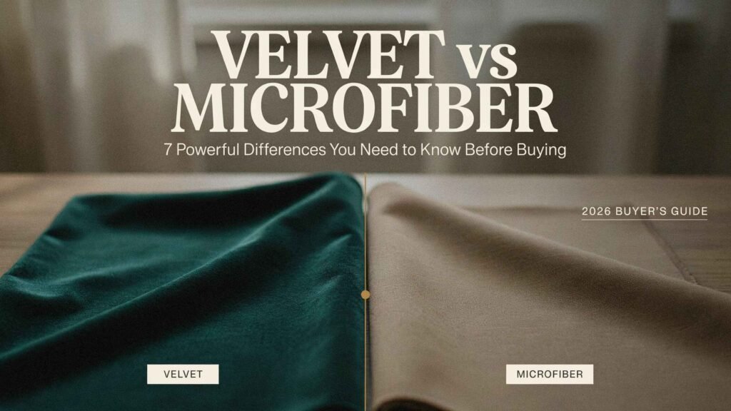 Velvet vs Microfiber: 7 Powerful Differences You Need to Know Before Buying a Sofa in 2026