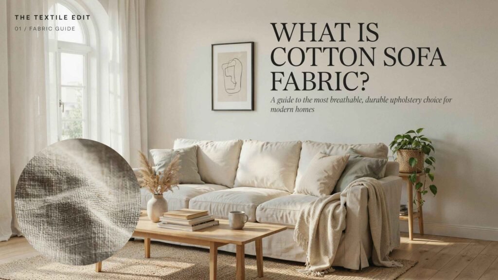 What is cotton sofa fabric? Soft and breathable cotton upholstery
