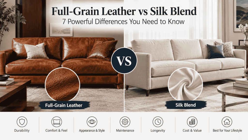 Full-Grain Leather vs Silk Blend: 7 Powerful Differences You Need to Know